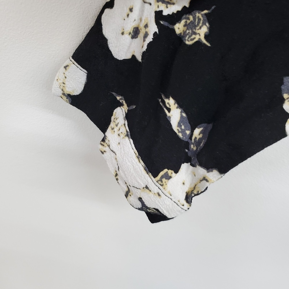 Daniel Rainn Floral‎ Chiffon Blouse Sheer Lightweight Long Sleeve Work Office M - Picture 10 of 14